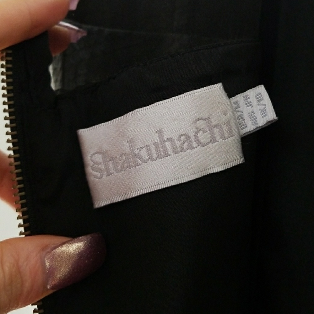 Shakuhachi Leather Mesh Dress NEW - Picture 4 of 6